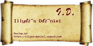 Illyés Dániel névjegykártya