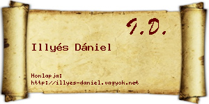 Illyés Dániel névjegykártya